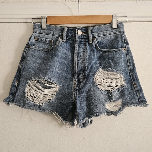 PacSun Pants - PacSun Women's Vintage Ultra High Denim Shorts Size 24
